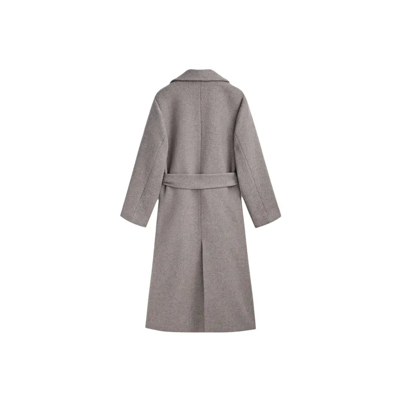 Massimo Dutti Coats Women's Dark Umber-1