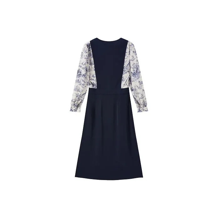 FINITY Long Sleeved Dresses Women's Navy Blue-1