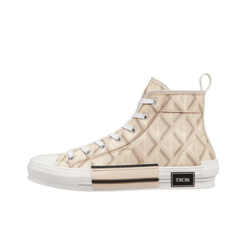 DIOR B23 High Top Natural Cd Diamond-0