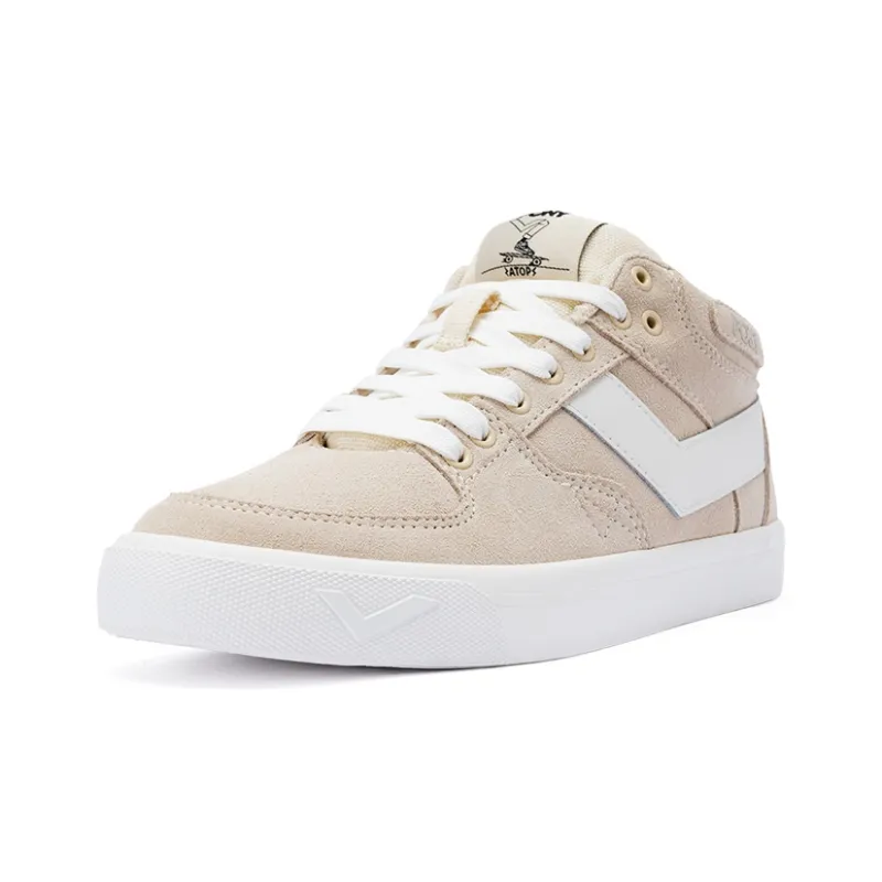 PONY ATOP Low Top Skateboard Shoes Unisex Ecru-1