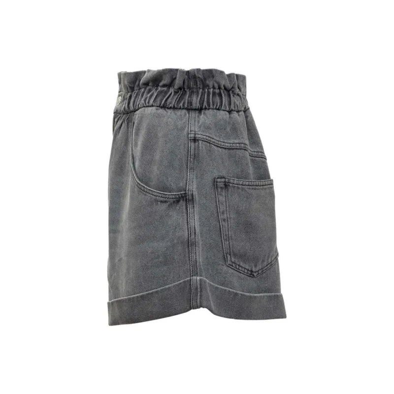 ISABEL MARANT ETOILE Denim Shorts Women's Gray-2