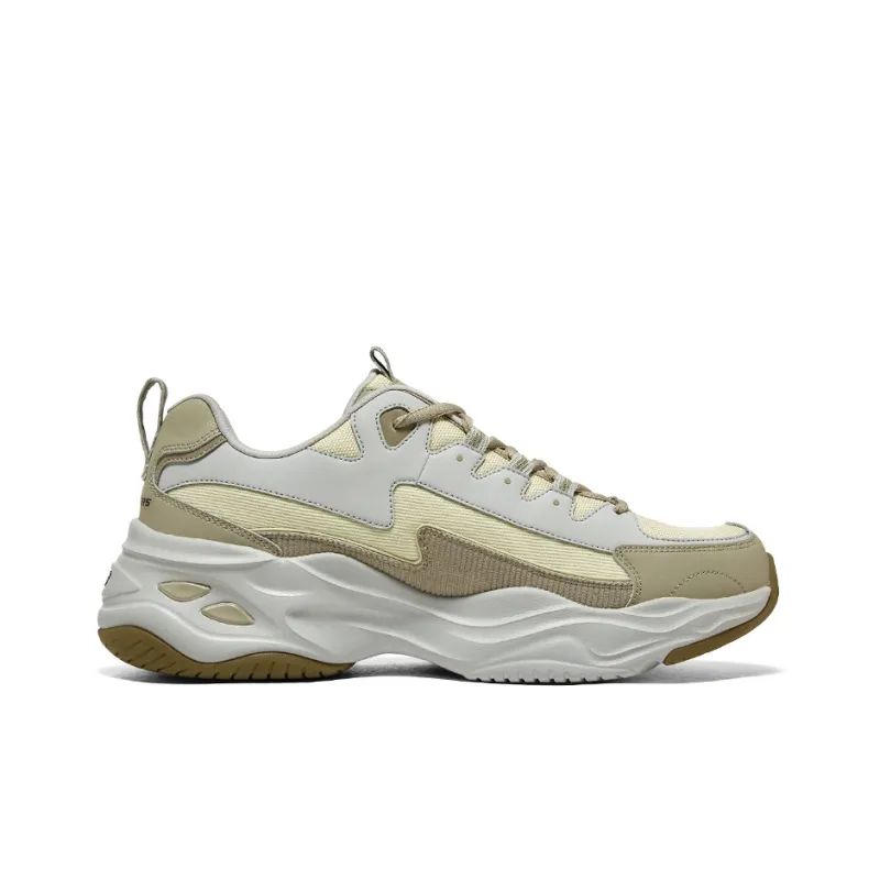 Skechers D'Lites 4.0 Shoes 'White Yellow Olive'-1