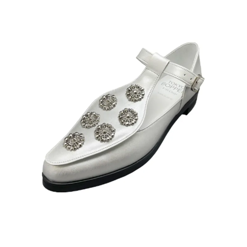 Tokyo Bopper Casual Single Shoes 3cm Women's Silver-2
