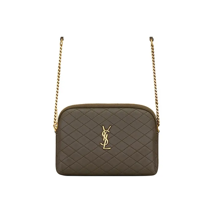SAINT LAURENT GABY Sheepskin Shoulder Bag, Crossbody Bag Regular Women's Brown-0