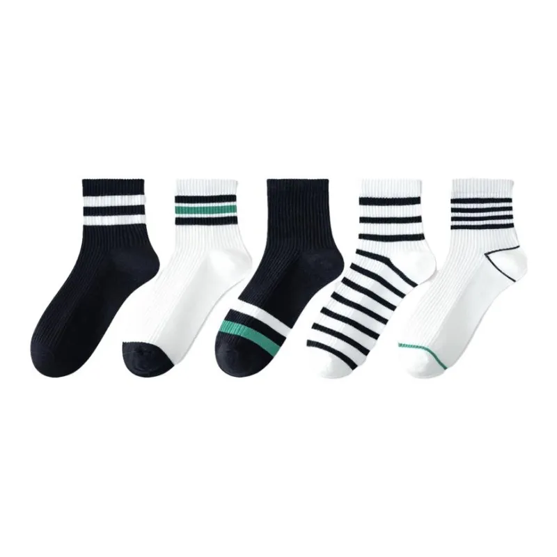 MIIOW SS23 Mid Calf Socks Men's 5 Pack-4
