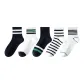 5 Pack (Double White Stripe+3-Stripes+Black+Multi-Stripes+Four Thin Stripes)