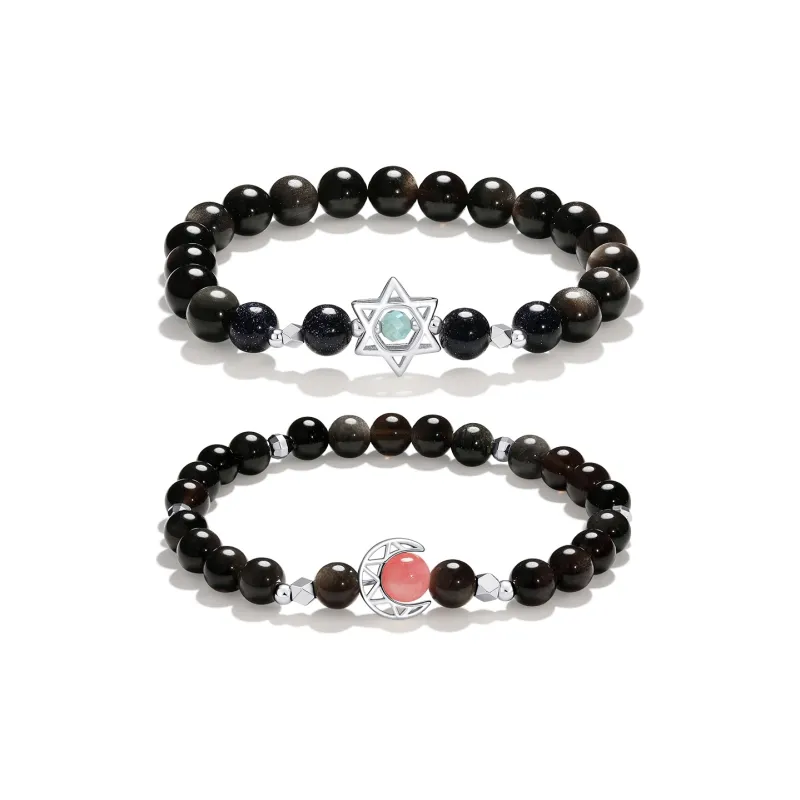 LEONAJ Obsidian Bracelets Unisex-2