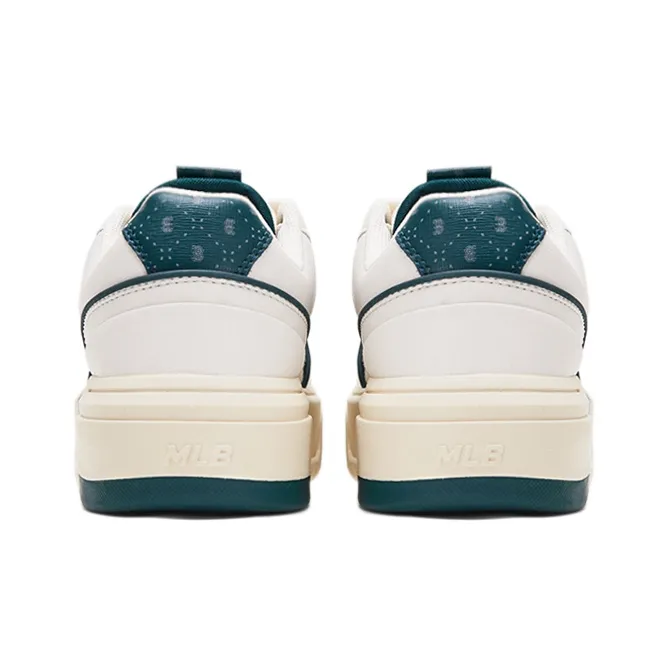 MLB Chunky Liner Low Top Skateboard Shoes Unisex Beige Green-4