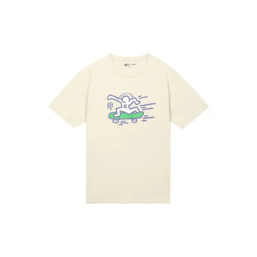 UNIQLO T-Shirts Unisex Light Beige