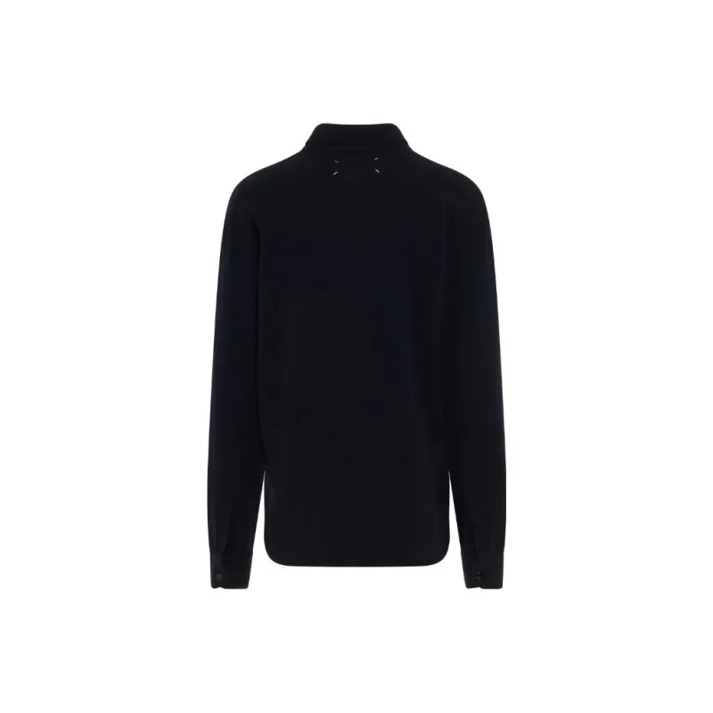 Maison Margiela Polo Shirts Men Dark Blue-1