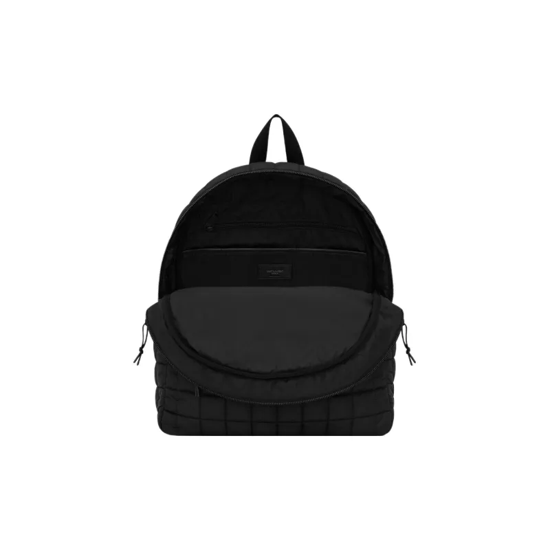 SAINT LAURENT Nux Recycled Nylon Backpack Men's Black-3