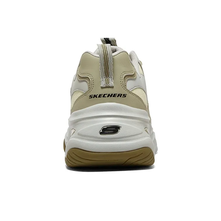 Skechers D'Lites 4.0 Shoes 'White Yellow Olive'-4