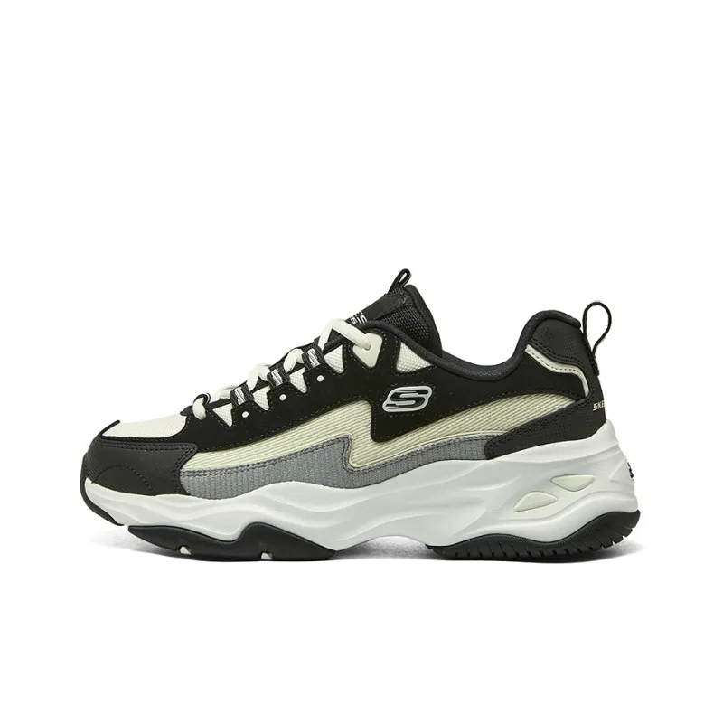 Skechers D'Lites 4.0 Shoes 'Black Beige Green'-0