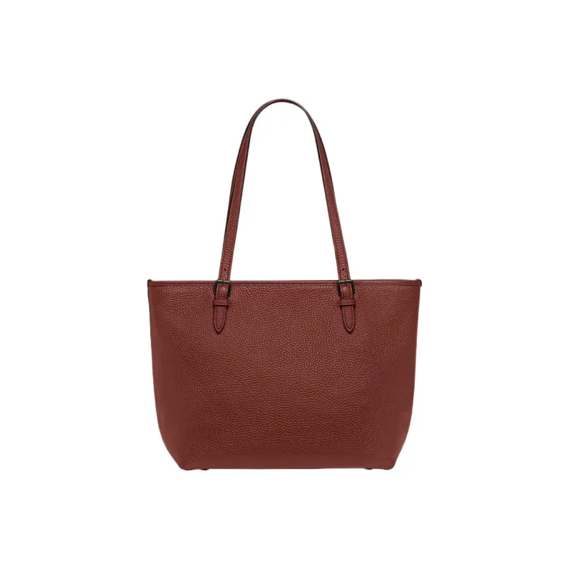 COACH Taylor Eggstone Grain Leather Tote Bag Shopping Bag Shoulder Bag Handbag Large Size Women's Rusty Red-2