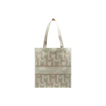 Moncler Polyester With Polyamide Tote Bag, Shopping Bag, Shoulder Bag, Handbag Regular Women's Light Umber