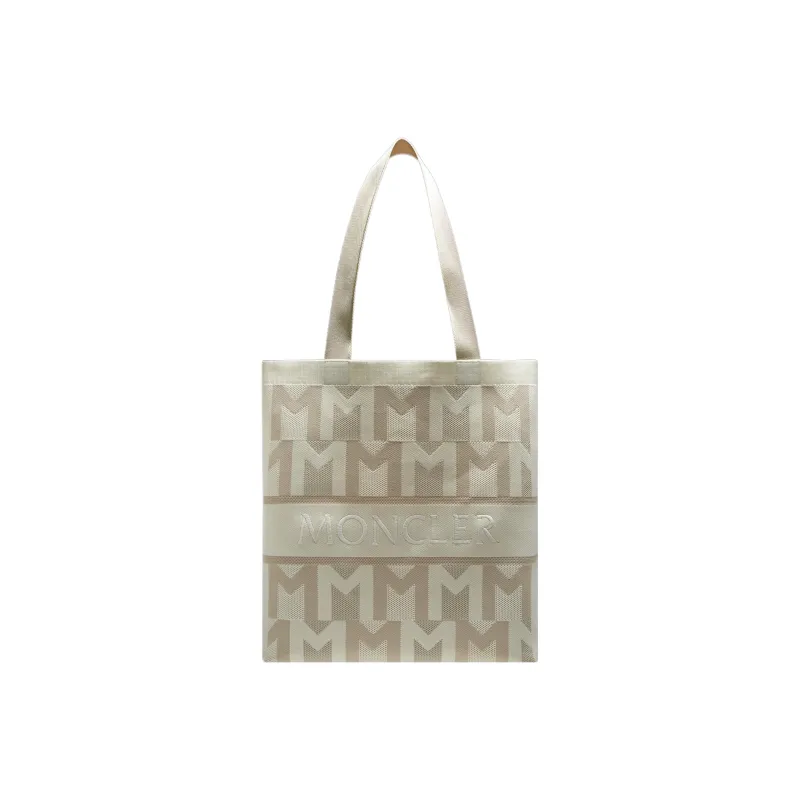 Moncler Polyester With Polyamide Tote Bag, Shopping Bag, Shoulder Bag, Handbag Regular Women's Light Umber-0