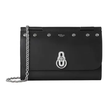 Mulberry Calfskin One Shoulder Crossbody Clutches Regular Women's Black