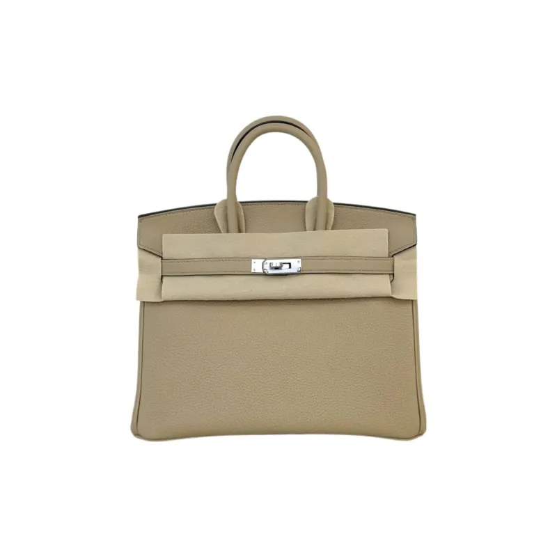 HERMES Birkin Togo Calfskin Birkin Bag Handbags Women's Trench Coats Gray Lining & Rhododendron Red-0
