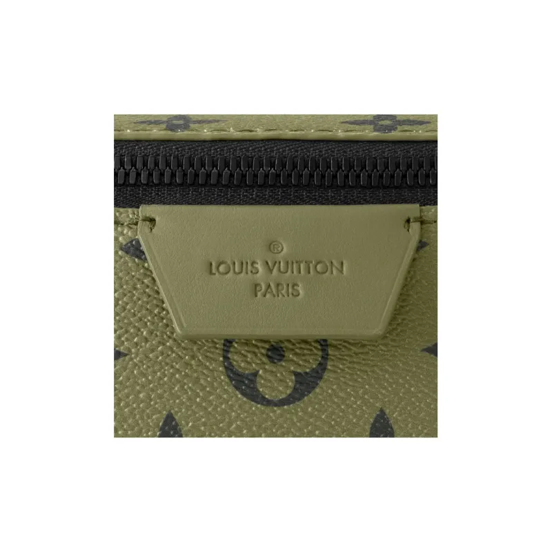 LOUIS VUITTON Monogram Canvas Bag, Shoulder Bag, Crossbody Bag Regular Men's Khaki Green/Vermilion-4