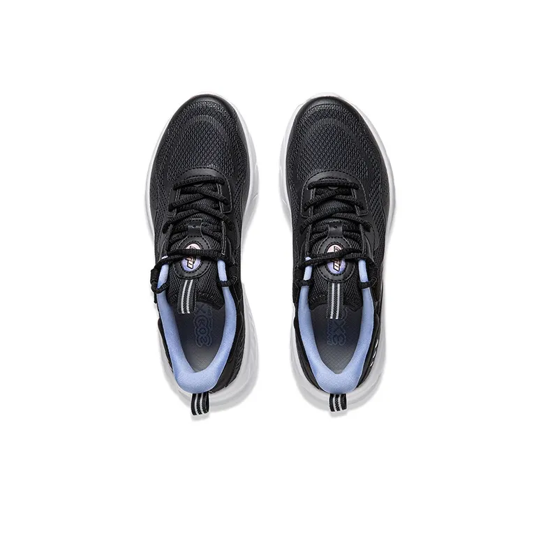 LiNing EasyFit Fle Shock Absorbers Slip Resistant Breathable Low Top Running Shoes Women's Black-2