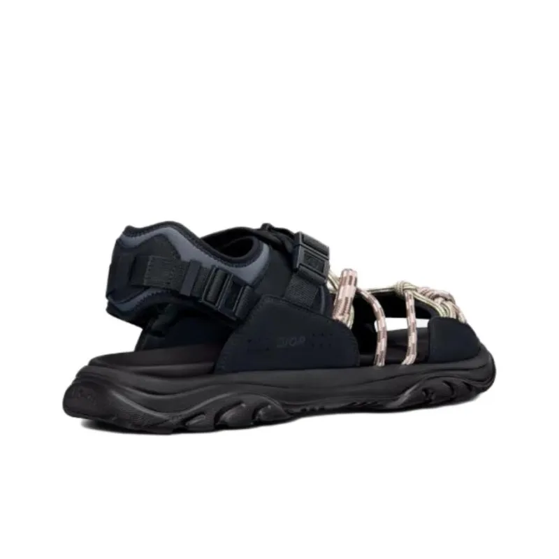 DIOR H Town Sandal Black Gray Brown-2