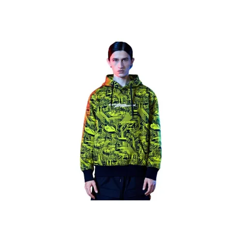 OUTDOOR PRODUCTS Sweatshirts Men Yellow Print