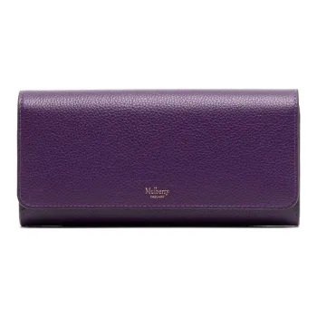 Mulberry Calfskin Wallet Regular Women's Purple