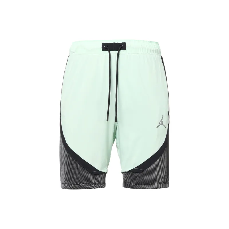 Jordan Logo Micro Mark Lacingblock Casual Shorts Mint Green-1