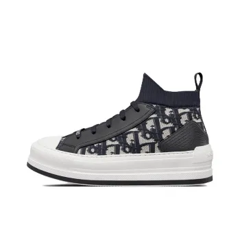 DIOR Walk'n'Dior Mid Top Skateboard Shoes Women's Black White