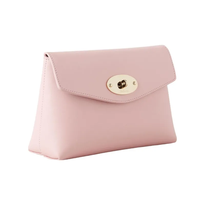 Mulberry Darley Grained Calfskin Makeup Bag Regular Women's Rose Pink-1
