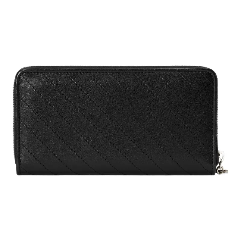GUCCI Blondie Leather Wallet Women's Black-2
