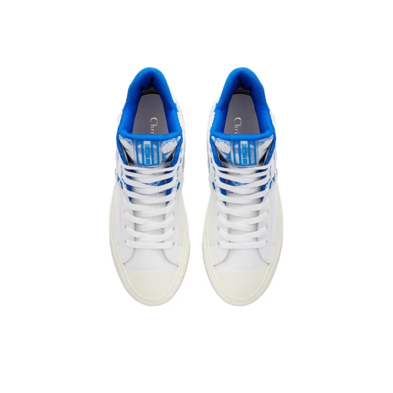 DIOR Walk'N'DIOR Star Bright Blue White DIOR Etoile Motif Women's-4