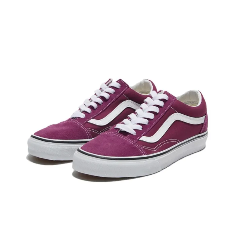 Vans Old Skool Abrasion-Resistant Low-Top Skateboard Shoes Unisex Purple-1