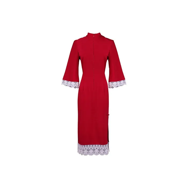 JINYE ORIENTAL Cheongsams Women's Rouge Red-1