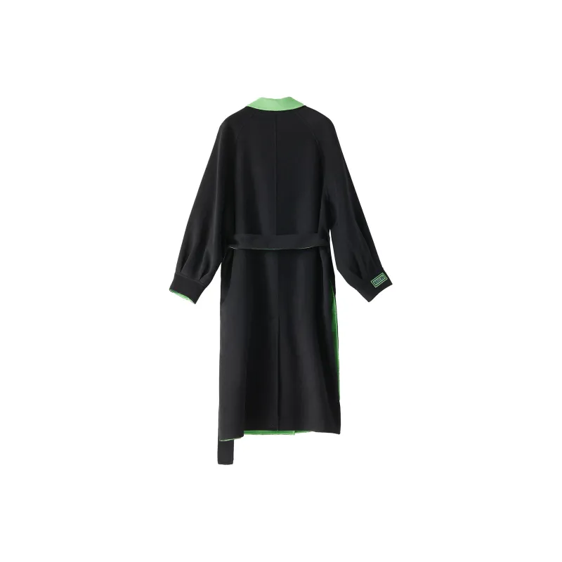 MIIDII Mid-Length Velvet Coat Women's-3