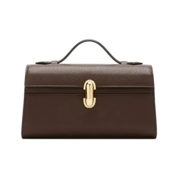 SAVETTE Calfskin Handbag Regular Women's Coffee