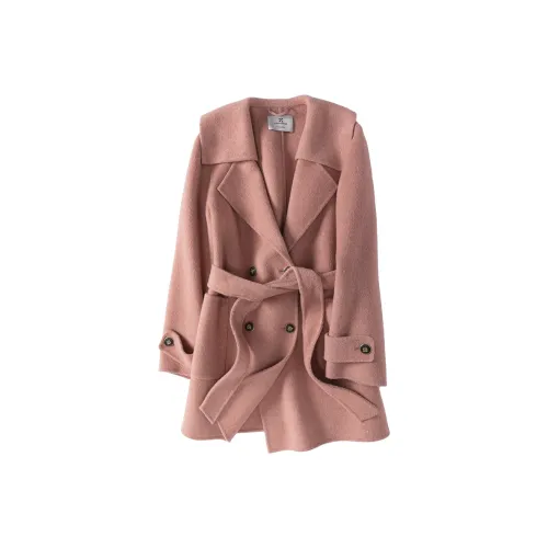 XIANGYING Coats Women's Pink