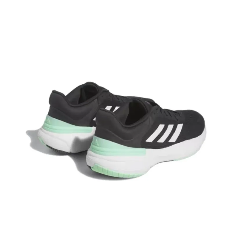 Adidas Response Super 3.0 Cushioning, Wear Resistant Low Top Running Shoes Women's Black-3