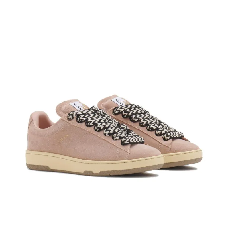 Lanvin Low Top Skateboard Shoes Women's Light Pink-2