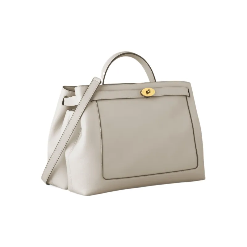 Mulberry Smooth Calf Leather Shoulder Bag Crossbody Bag Handbag Regular Women's Chalk White-1