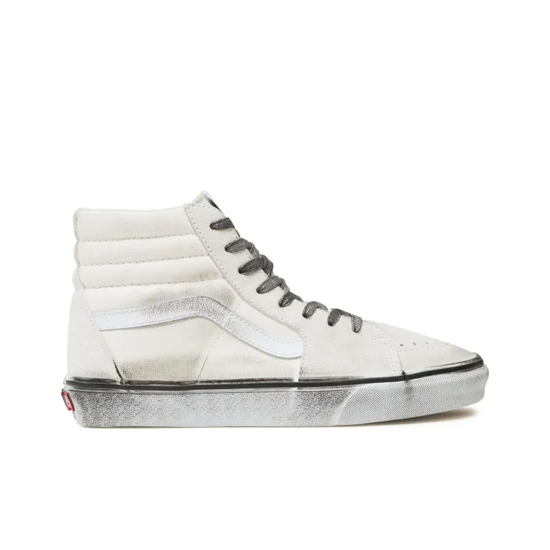Vans SK8 HI Stressed 'White Grey'-1