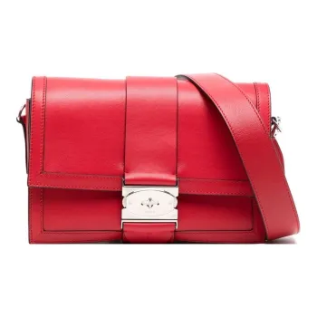 Mulberry Leather Shoulder Bag Crossbody Bag Regular Men's Bright Red