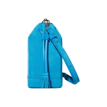 RSVP Paris Suede Crossbody Bag Shoulder Bag Women's Blue