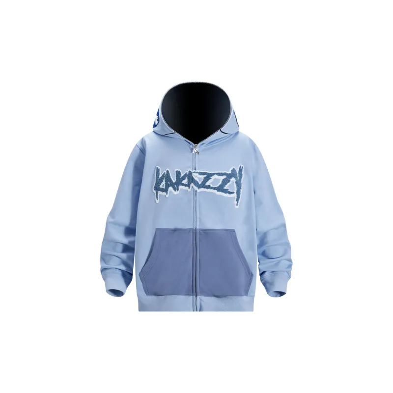 KAKAZZY Sweatshirts Unisex Light Blue-3