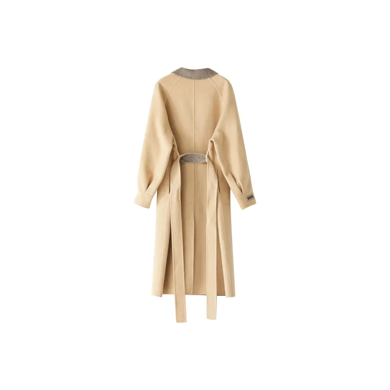 MIIDII Mid-Length Velvet Coat Women's-1