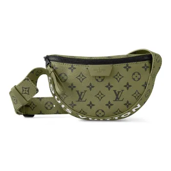 LOUIS VUITTON Monogram Canvas Bag, Shoulder Bag, Crossbody Bag Regular Men's Khaki Green/Vermilion