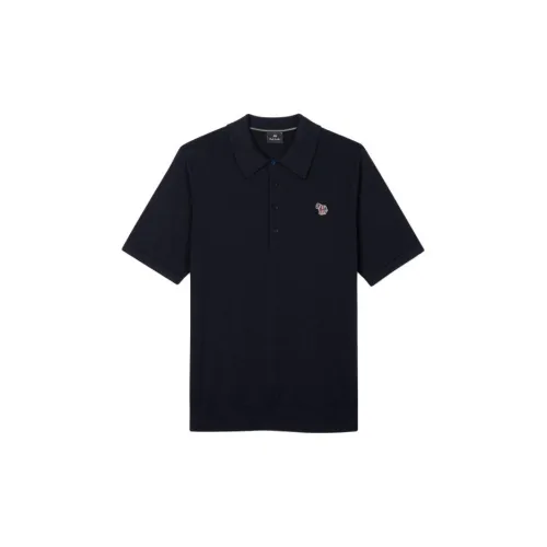 Paul Smith Zebra Logo Series Polo Shirts Men Black