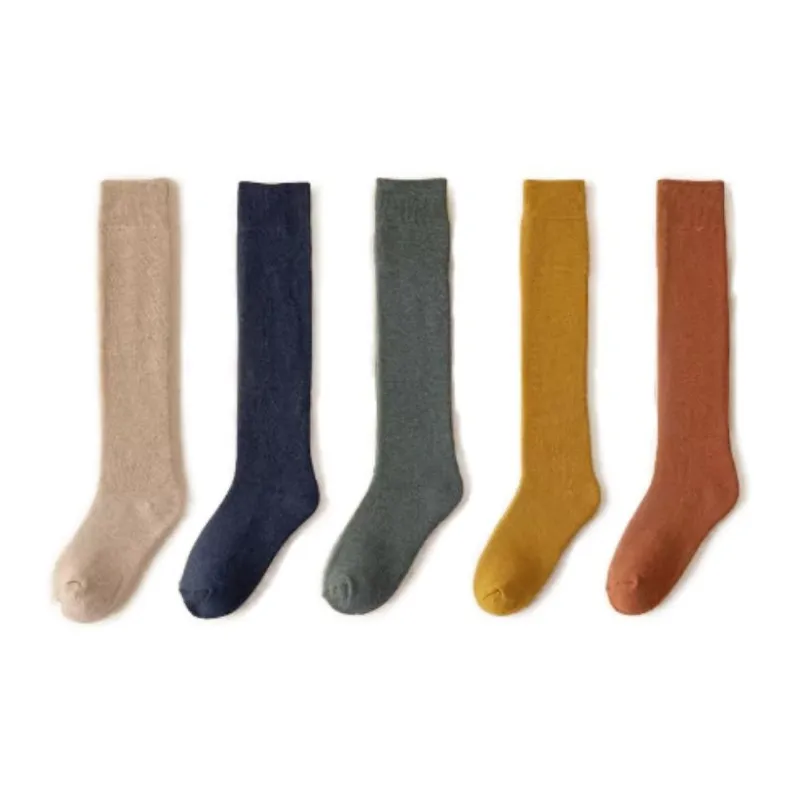 MIIOW Knee High Socks Women's 5 Pack-3