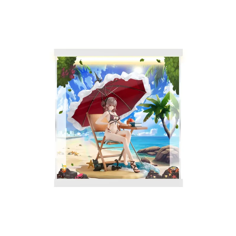 AOWOBOX Suitable For AniMester Mobile Sentai Maker Judith Swimsuit Ver. Figurine Display Box Model Accessories-8
