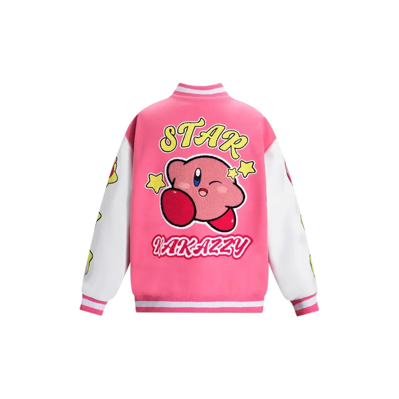 KAKAZZY Jackets Coats Unisex Pink-1